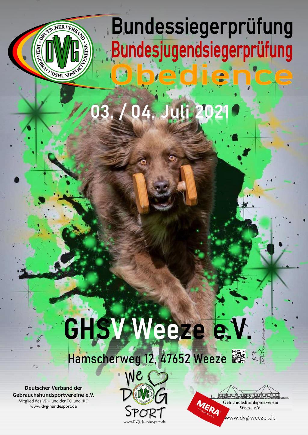 Plakat DVG-BSP-Obedience 2021 16-02-2021 V21